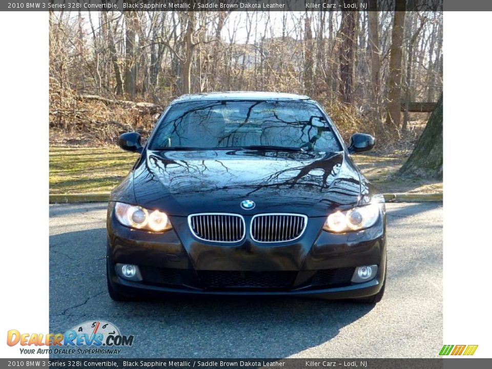 2010 BMW 3 Series 328i Convertible Black Sapphire Metallic / Saddle Brown Dakota Leather Photo #2