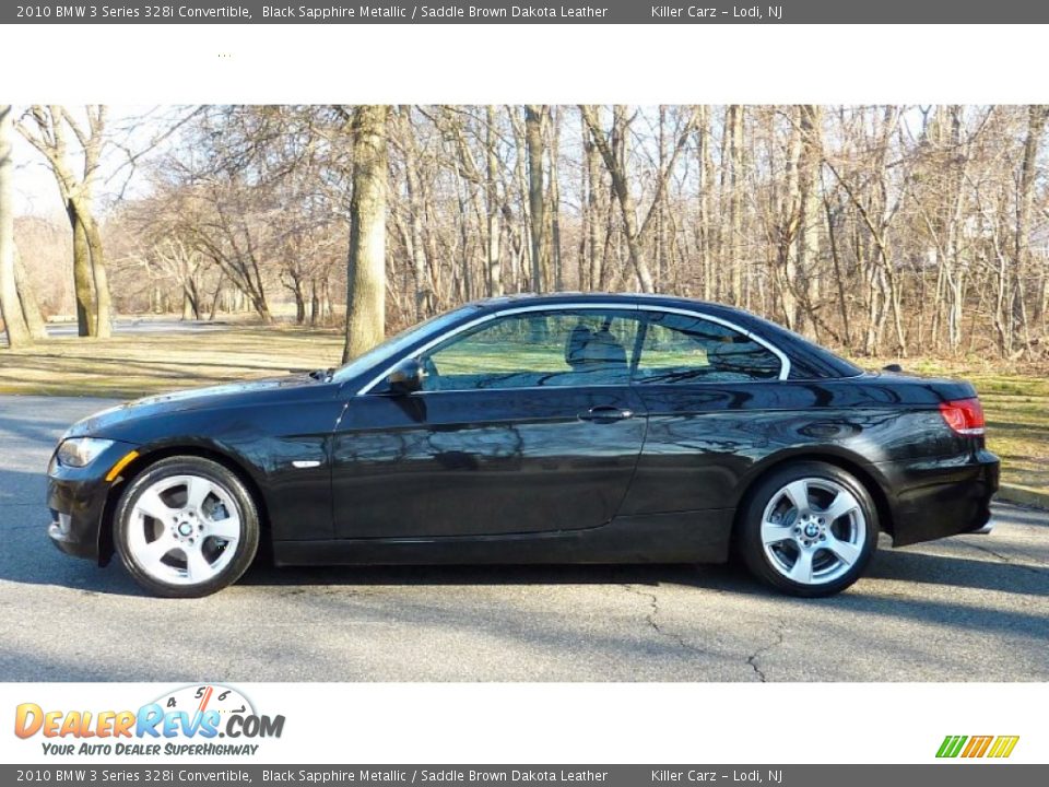 2010 BMW 3 Series 328i Convertible Black Sapphire Metallic / Saddle Brown Dakota Leather Photo #4