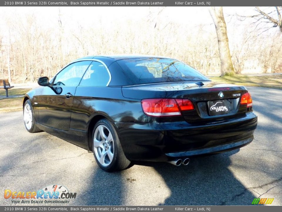 2010 BMW 3 Series 328i Convertible Black Sapphire Metallic / Saddle Brown Dakota Leather Photo #5