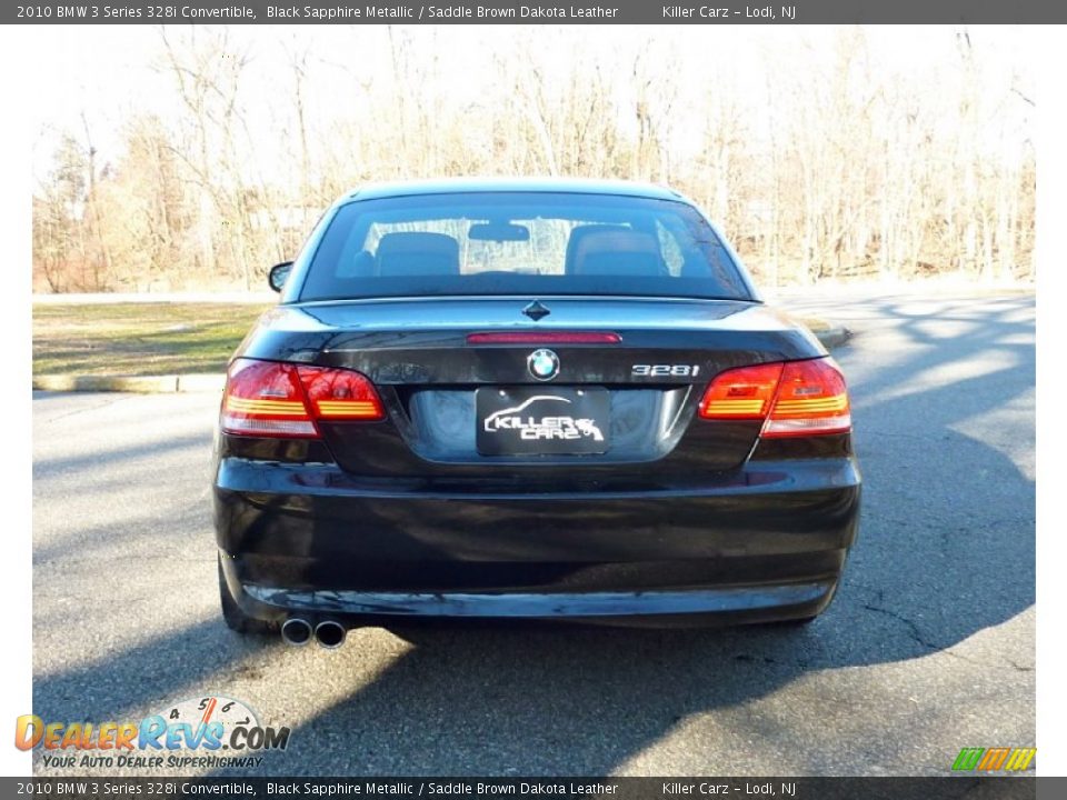 2010 BMW 3 Series 328i Convertible Black Sapphire Metallic / Saddle Brown Dakota Leather Photo #6
