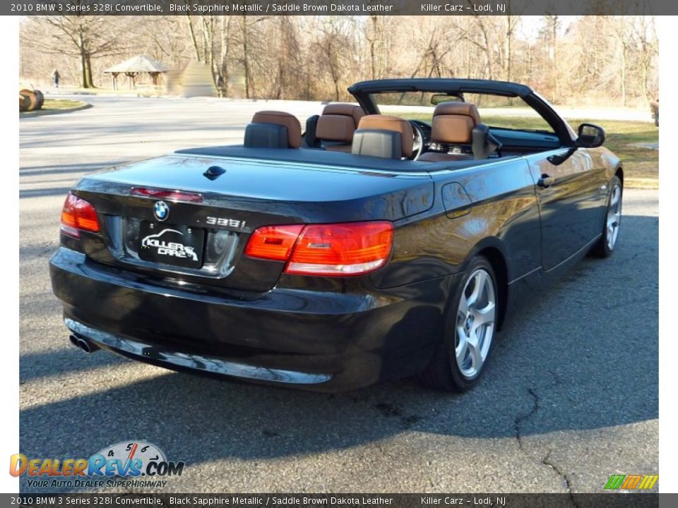 2010 BMW 3 Series 328i Convertible Black Sapphire Metallic / Saddle Brown Dakota Leather Photo #7