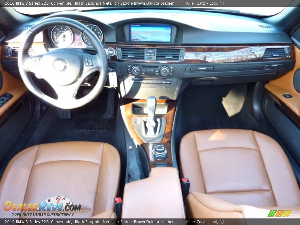2010 BMW 3 Series 328i Convertible Black Sapphire Metallic / Saddle Brown Dakota Leather Photo #8