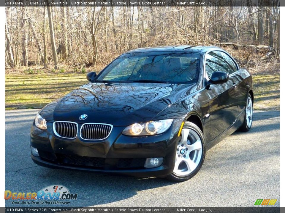 2010 BMW 3 Series 328i Convertible Black Sapphire Metallic / Saddle Brown Dakota Leather Photo #10