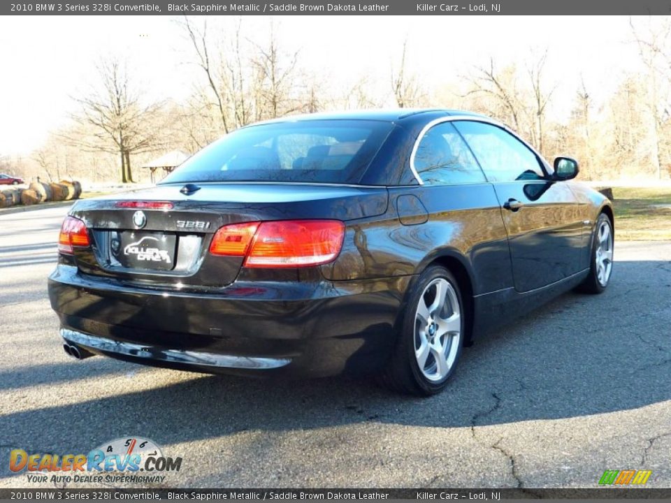2010 BMW 3 Series 328i Convertible Black Sapphire Metallic / Saddle Brown Dakota Leather Photo #12