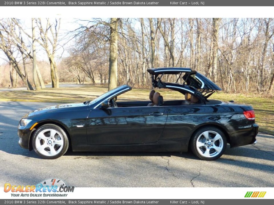 2010 BMW 3 Series 328i Convertible Black Sapphire Metallic / Saddle Brown Dakota Leather Photo #13