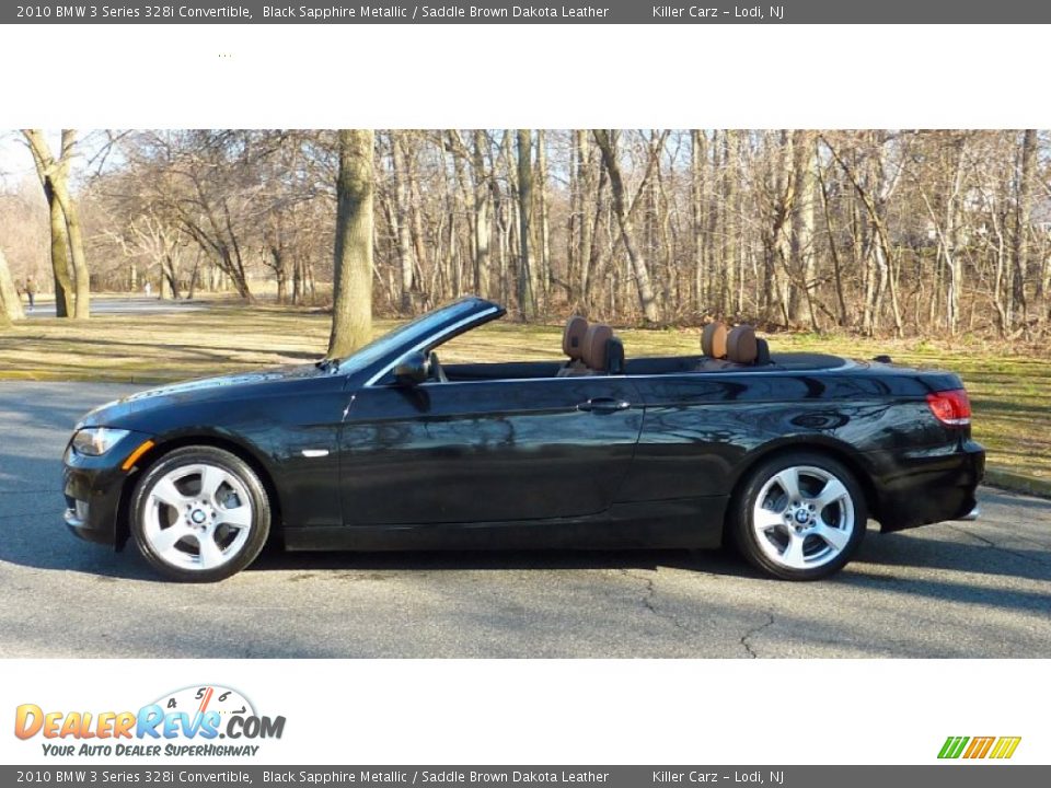 2010 BMW 3 Series 328i Convertible Black Sapphire Metallic / Saddle Brown Dakota Leather Photo #14