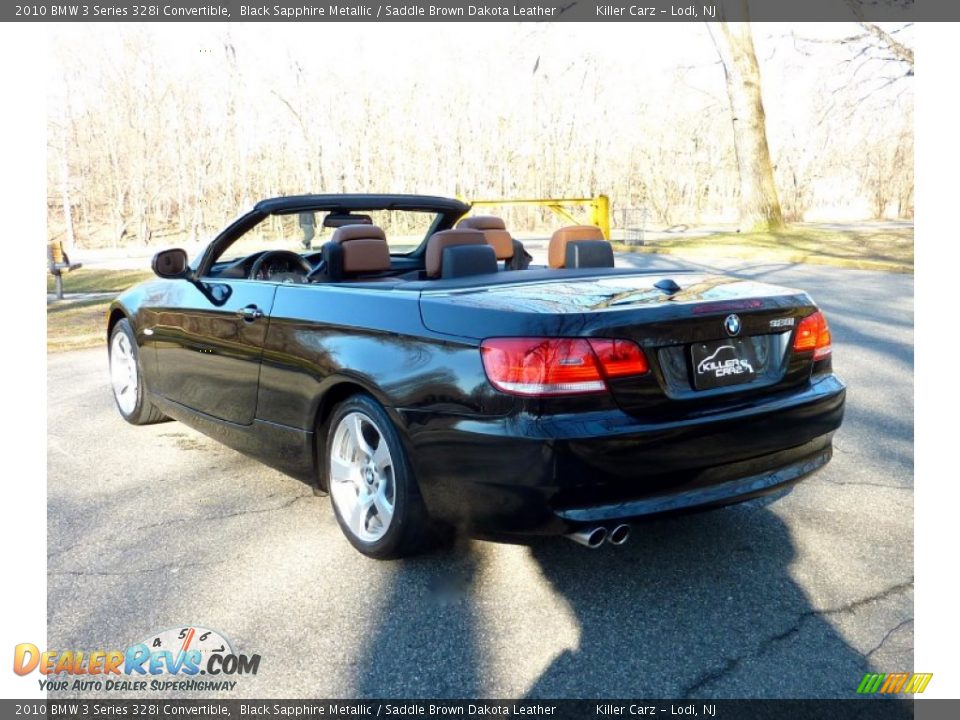 2010 BMW 3 Series 328i Convertible Black Sapphire Metallic / Saddle Brown Dakota Leather Photo #16