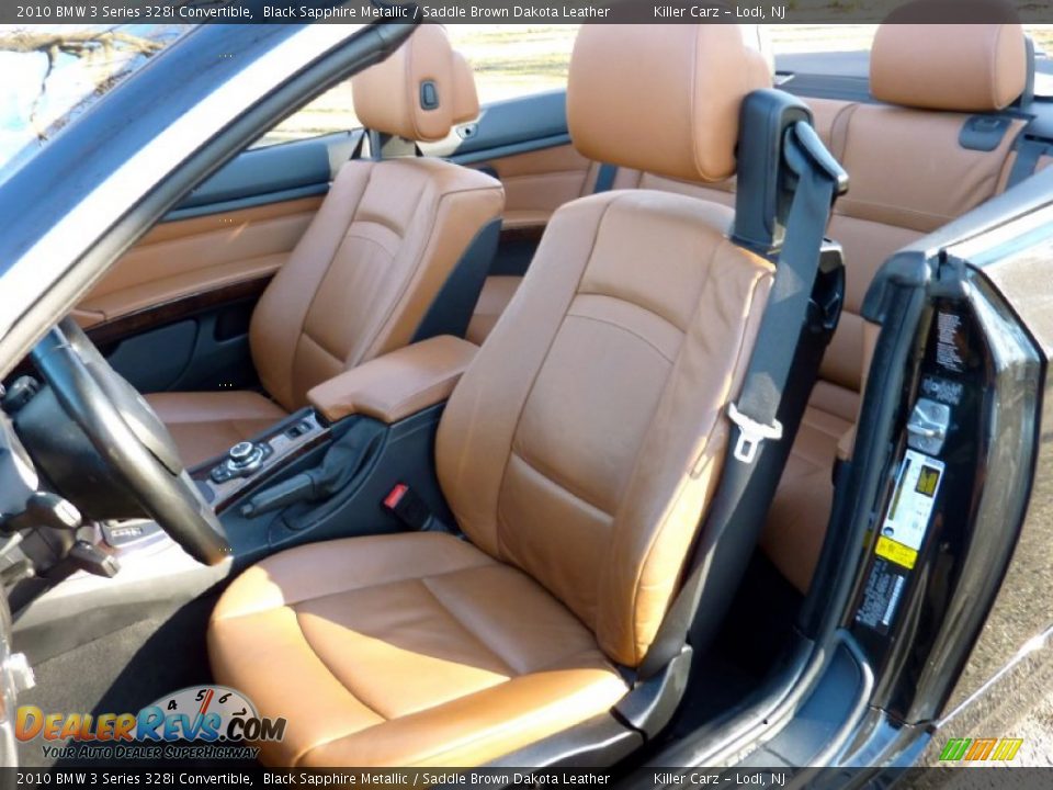 2010 BMW 3 Series 328i Convertible Black Sapphire Metallic / Saddle Brown Dakota Leather Photo #21