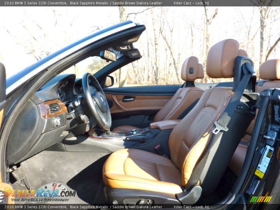 2010 BMW 3 Series 328i Convertible Black Sapphire Metallic / Saddle Brown Dakota Leather Photo #22