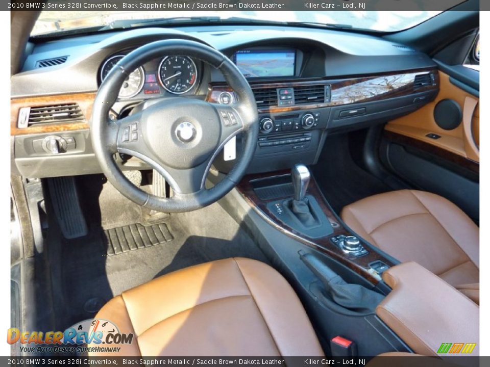 2010 BMW 3 Series 328i Convertible Black Sapphire Metallic / Saddle Brown Dakota Leather Photo #23