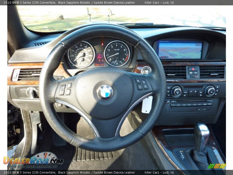 2010 BMW 3 Series 328i Convertible Black Sapphire Metallic / Saddle Brown Dakota Leather Photo #24