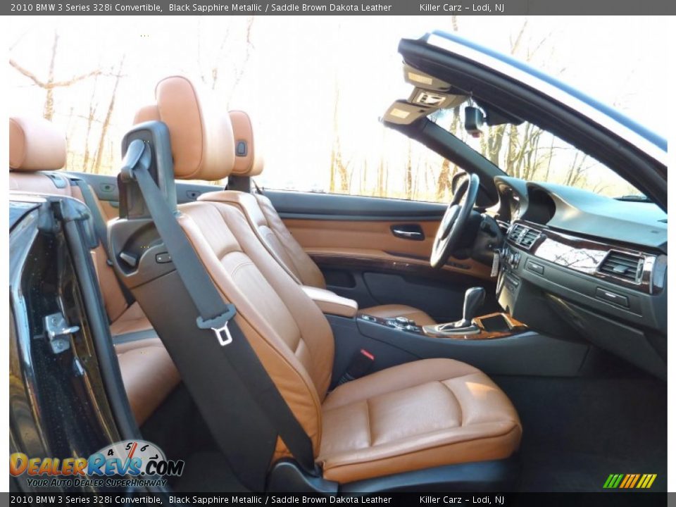 2010 BMW 3 Series 328i Convertible Black Sapphire Metallic / Saddle Brown Dakota Leather Photo #32