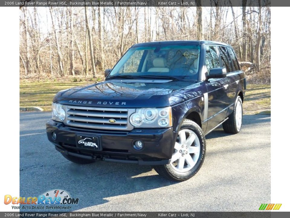 2006 Land Rover Range Rover HSE Buckingham Blue Metallic / Parchment/Navy Photo #3