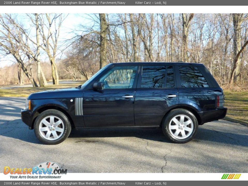 2006 Land Rover Range Rover HSE Buckingham Blue Metallic / Parchment/Navy Photo #4