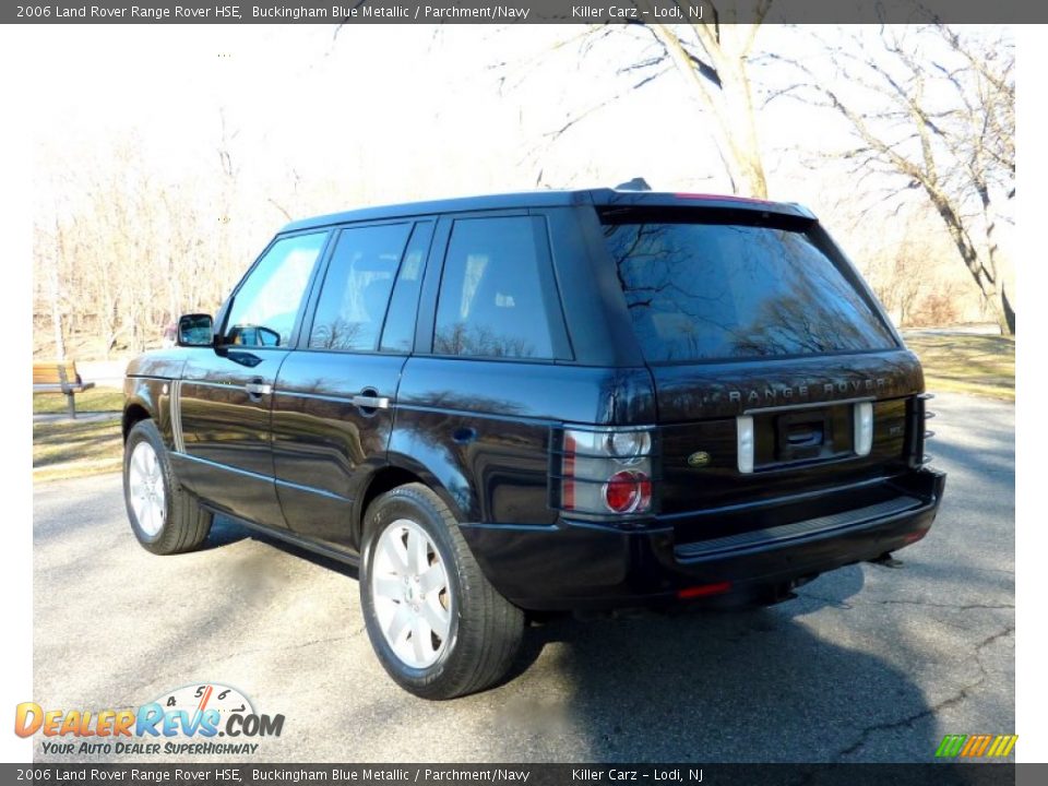 2006 Land Rover Range Rover HSE Buckingham Blue Metallic / Parchment/Navy Photo #5