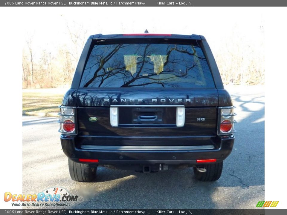2006 Land Rover Range Rover HSE Buckingham Blue Metallic / Parchment/Navy Photo #6