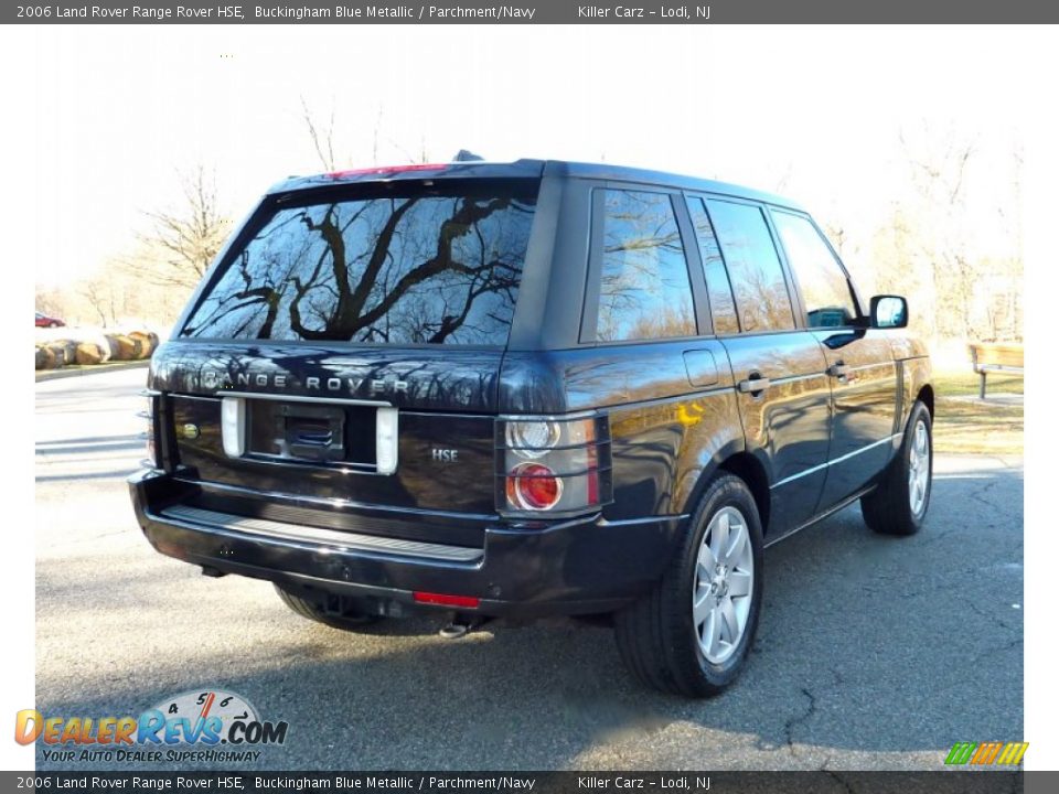 2006 Land Rover Range Rover HSE Buckingham Blue Metallic / Parchment/Navy Photo #7