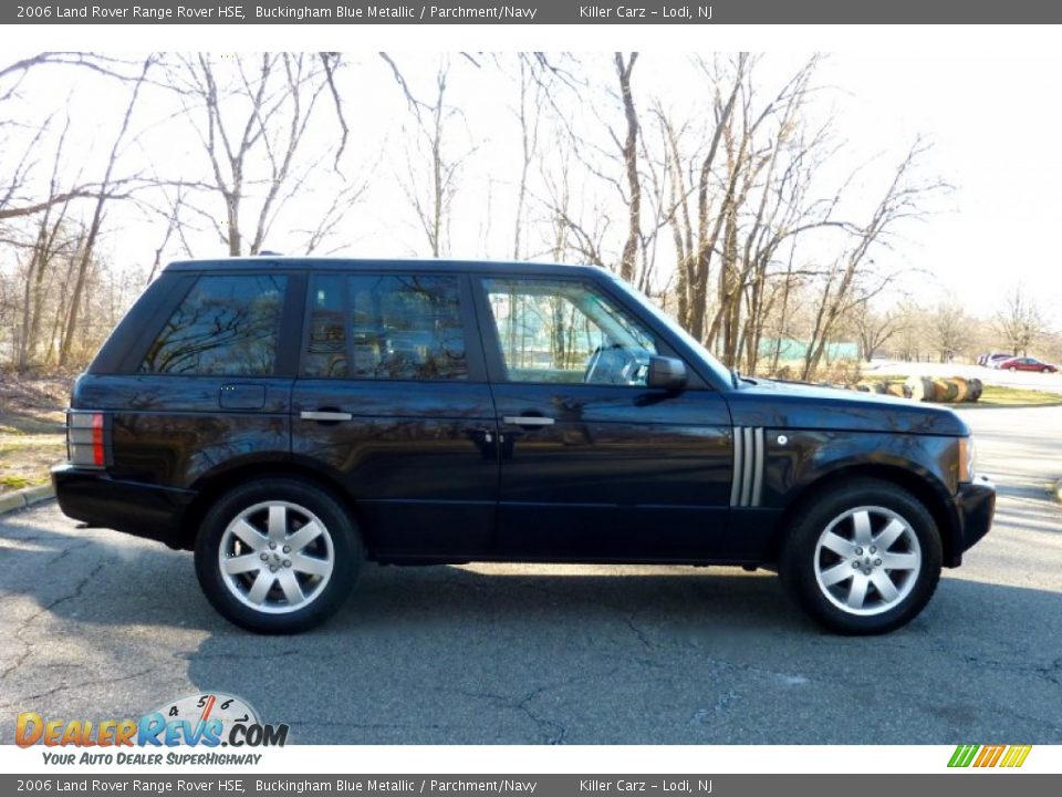 2006 Land Rover Range Rover HSE Buckingham Blue Metallic / Parchment/Navy Photo #10