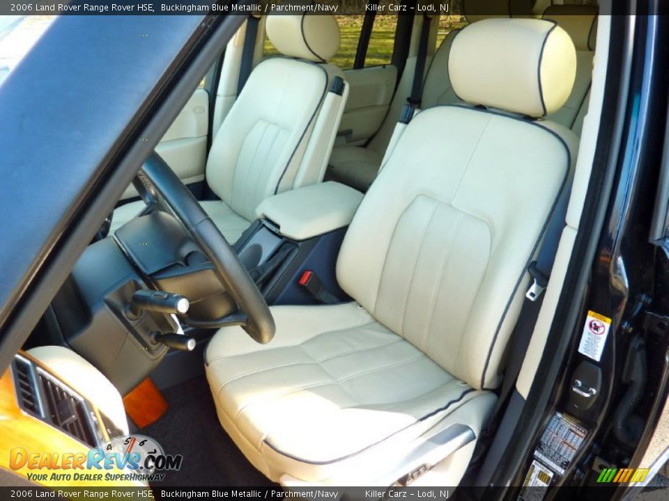 2006 Land Rover Range Rover HSE Buckingham Blue Metallic / Parchment/Navy Photo #13
