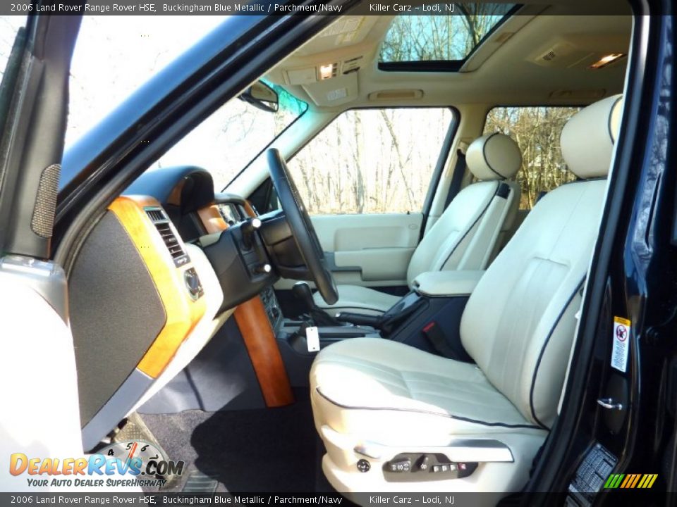 2006 Land Rover Range Rover HSE Buckingham Blue Metallic / Parchment/Navy Photo #14