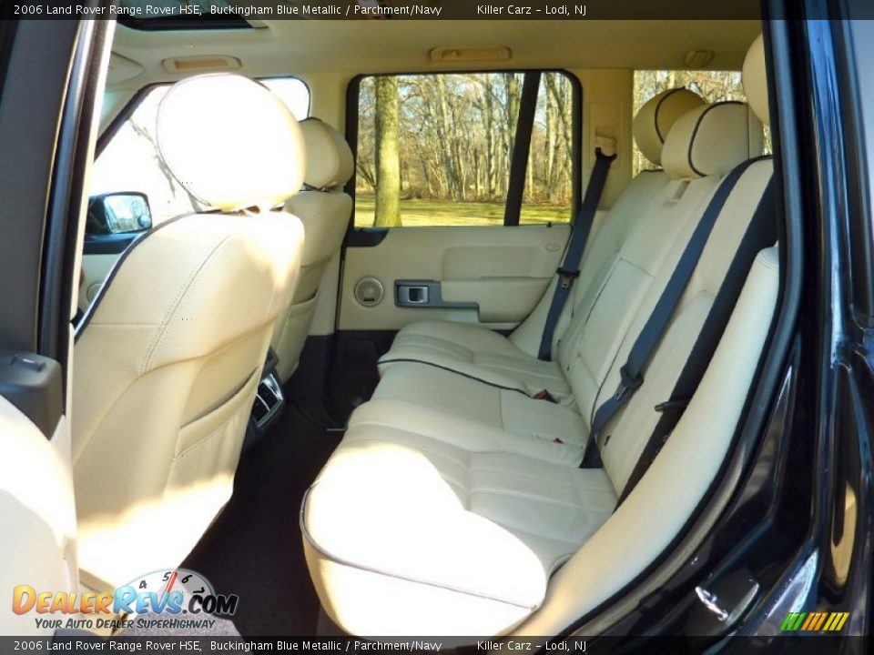 2006 Land Rover Range Rover HSE Buckingham Blue Metallic / Parchment/Navy Photo #26