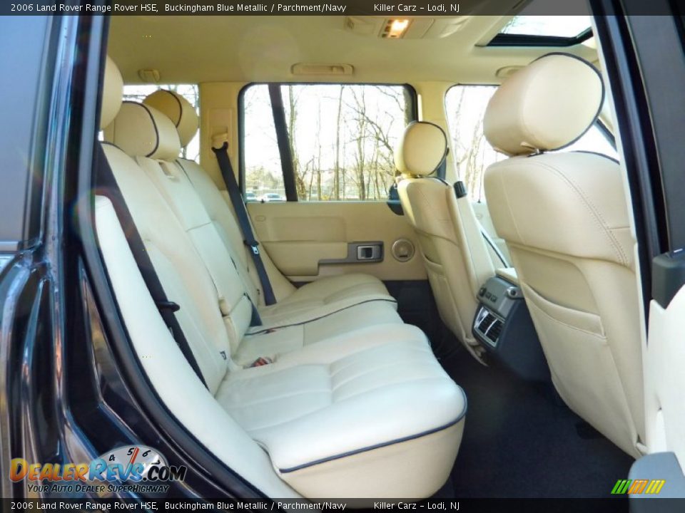 2006 Land Rover Range Rover HSE Buckingham Blue Metallic / Parchment/Navy Photo #28