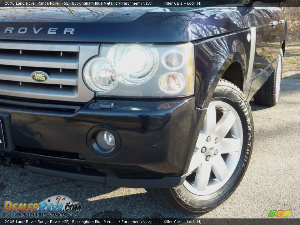 2006 Land Rover Range Rover HSE Buckingham Blue Metallic / Parchment/Navy Photo #31