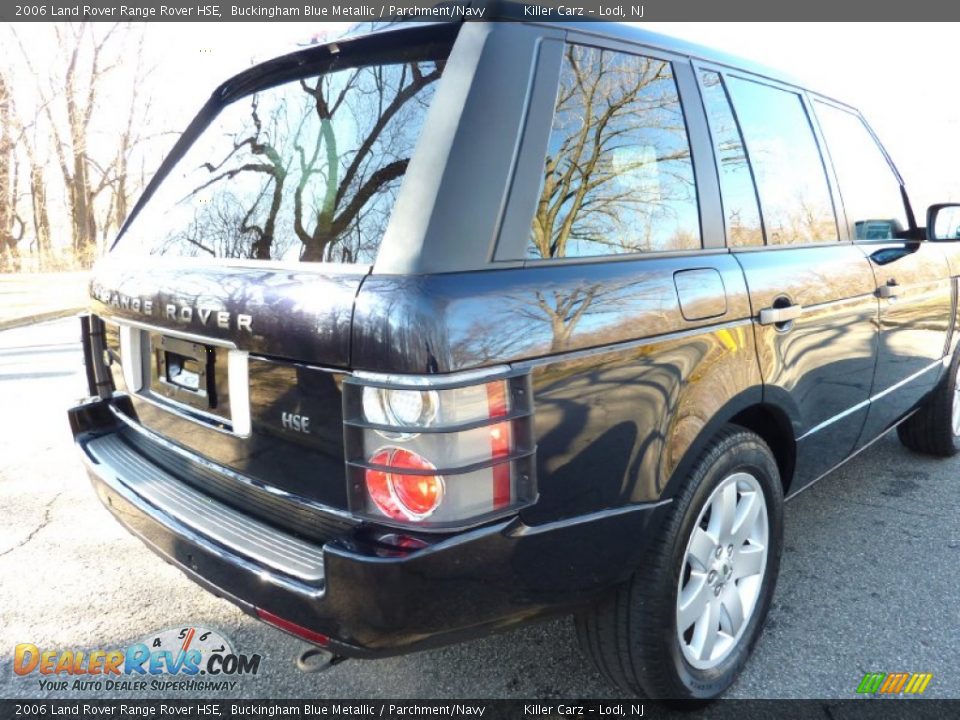2006 Land Rover Range Rover HSE Buckingham Blue Metallic / Parchment/Navy Photo #32