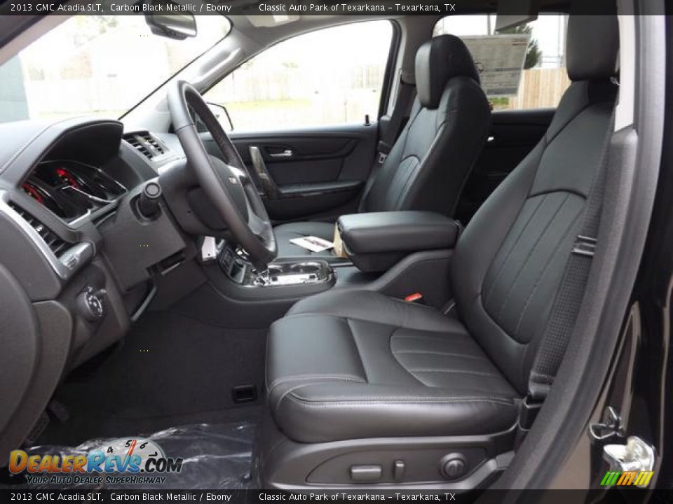 Ebony Interior - 2013 GMC Acadia SLT Photo #27