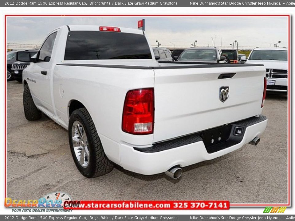 2012 Dodge Ram 1500 Express Regular Cab Bright White / Dark Slate Gray/Medium Graystone Photo #4