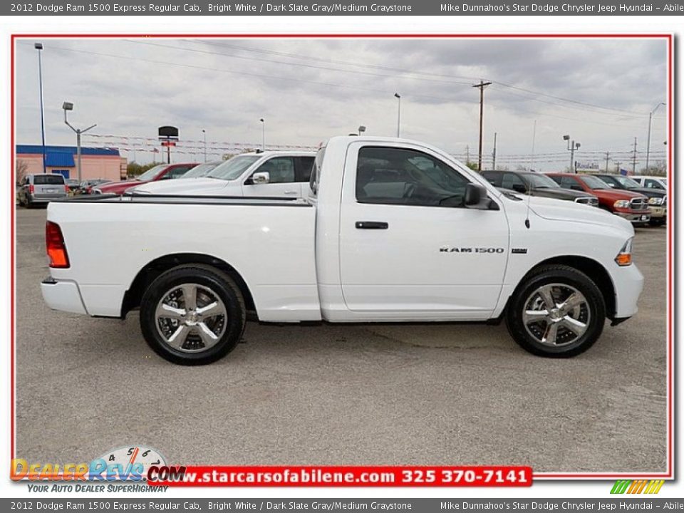 2012 Dodge Ram 1500 Express Regular Cab Bright White / Dark Slate Gray/Medium Graystone Photo #8