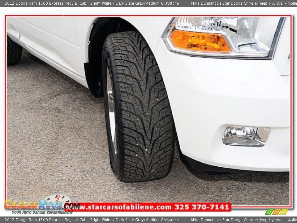 2012 Dodge Ram 1500 Express Regular Cab Bright White / Dark Slate Gray/Medium Graystone Photo #10