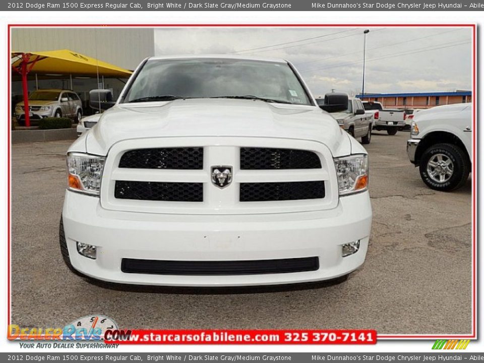 2012 Dodge Ram 1500 Express Regular Cab Bright White / Dark Slate Gray/Medium Graystone Photo #11