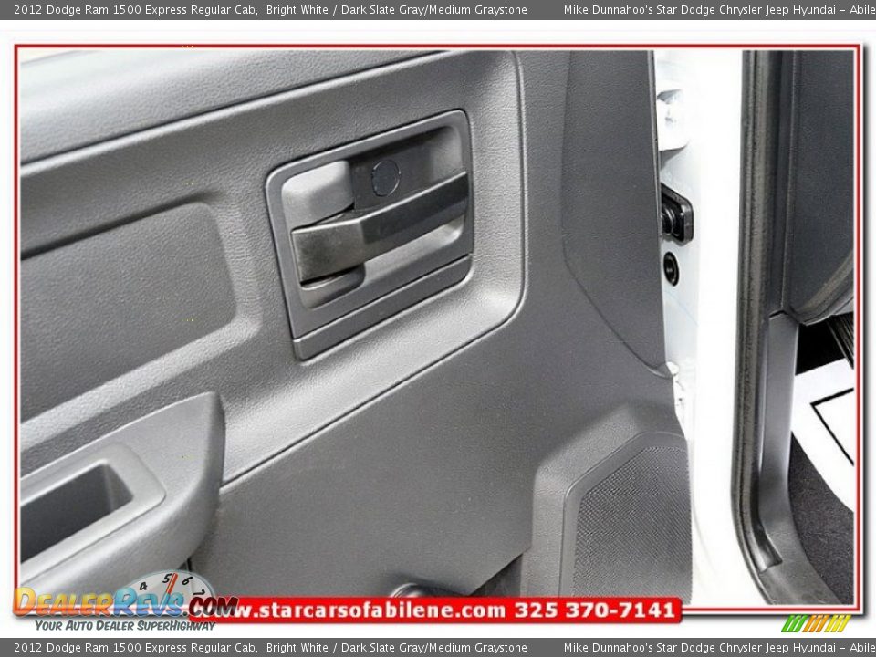 2012 Dodge Ram 1500 Express Regular Cab Bright White / Dark Slate Gray/Medium Graystone Photo #15