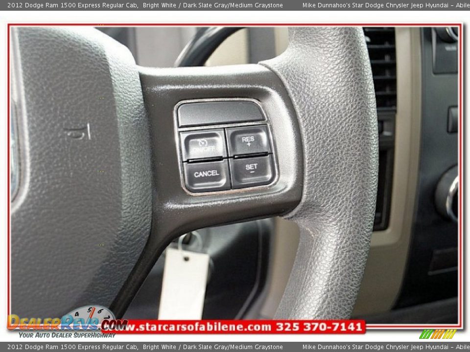 2012 Dodge Ram 1500 Express Regular Cab Bright White / Dark Slate Gray/Medium Graystone Photo #17