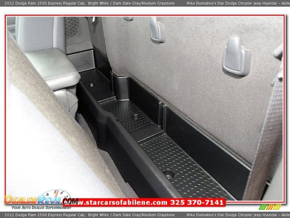2012 Dodge Ram 1500 Express Regular Cab Bright White / Dark Slate Gray/Medium Graystone Photo #19