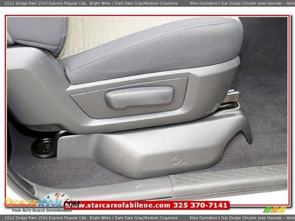 2012 Dodge Ram 1500 Express Regular Cab Bright White / Dark Slate Gray/Medium Graystone Photo #21