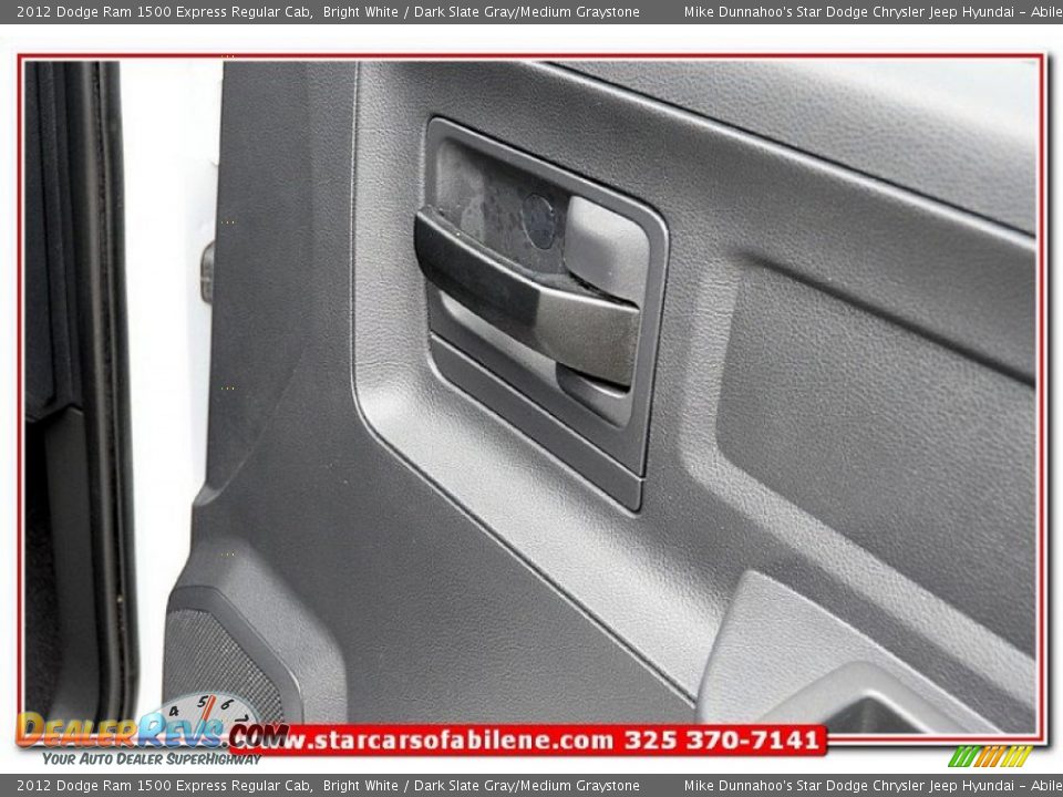 2012 Dodge Ram 1500 Express Regular Cab Bright White / Dark Slate Gray/Medium Graystone Photo #22
