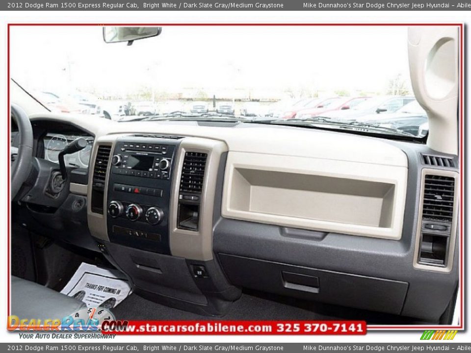 2012 Dodge Ram 1500 Express Regular Cab Bright White / Dark Slate Gray/Medium Graystone Photo #23