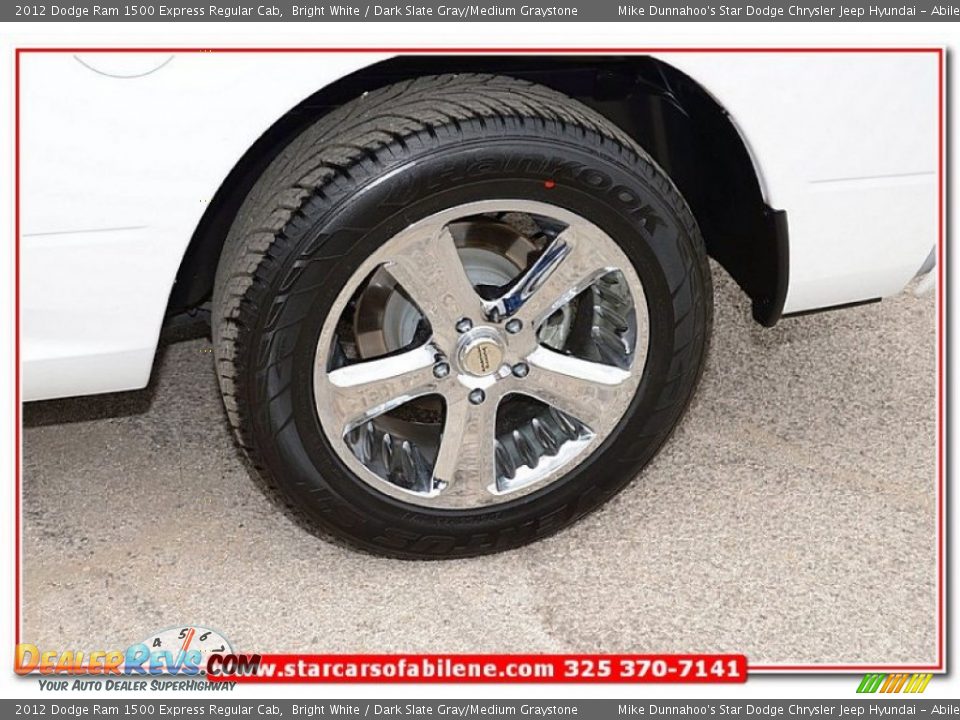 2012 Dodge Ram 1500 Express Regular Cab Bright White / Dark Slate Gray/Medium Graystone Photo #27