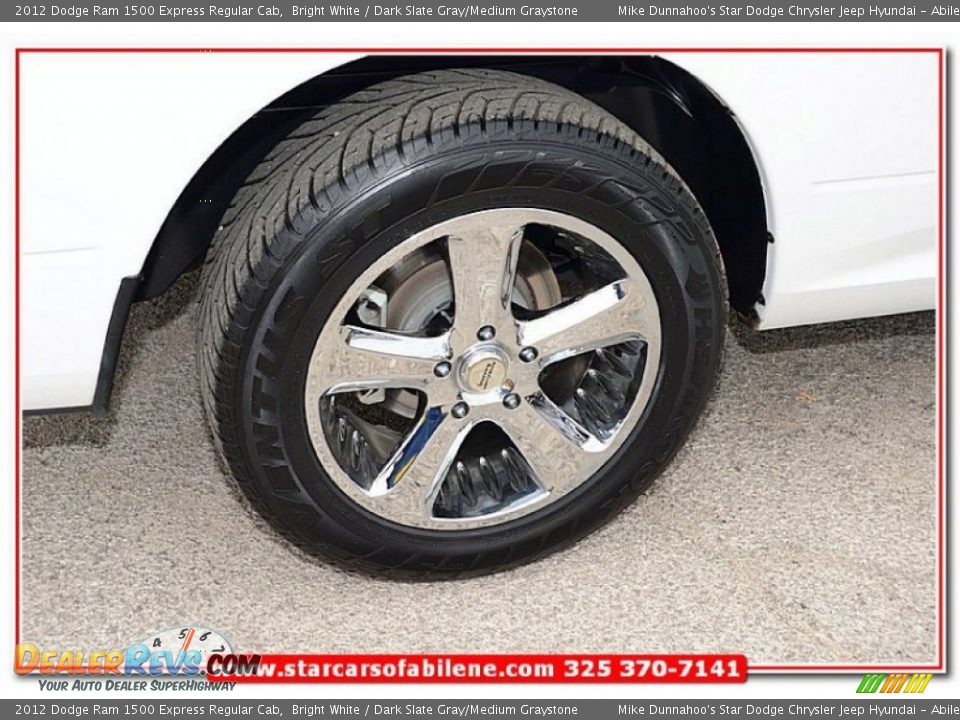 2012 Dodge Ram 1500 Express Regular Cab Bright White / Dark Slate Gray/Medium Graystone Photo #28