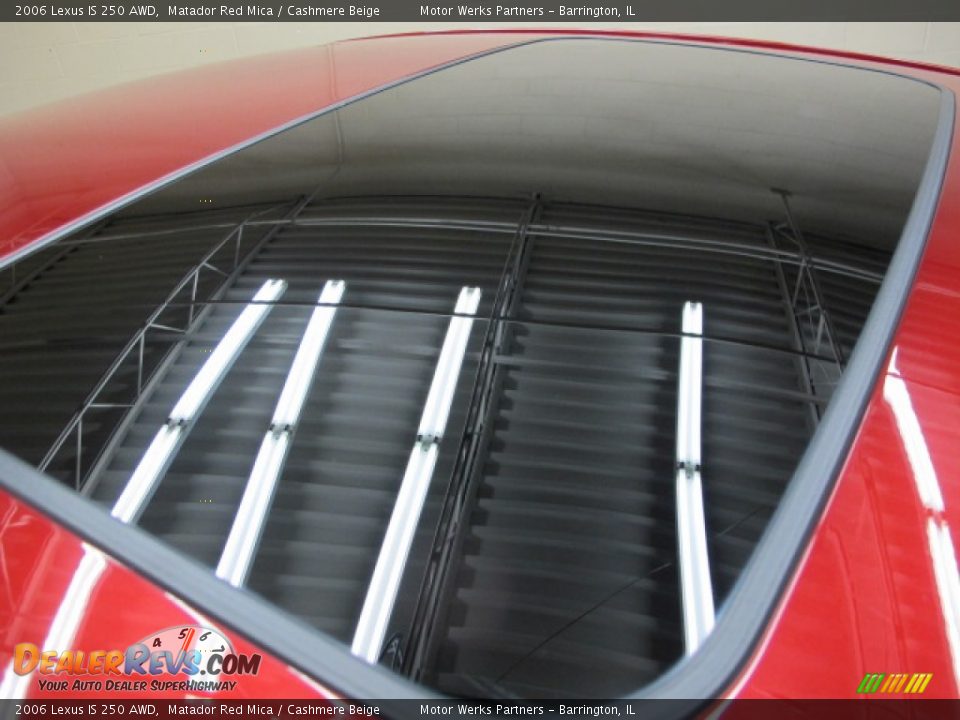 2006 Lexus IS 250 AWD Matador Red Mica / Cashmere Beige Photo #12