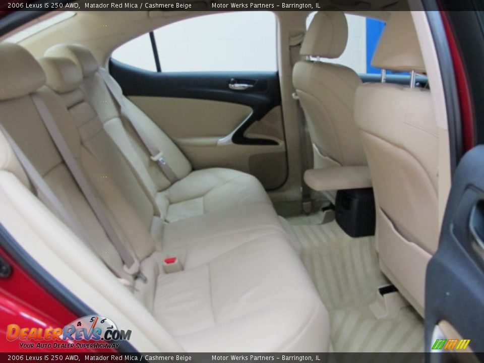 2006 Lexus IS 250 AWD Matador Red Mica / Cashmere Beige Photo #21