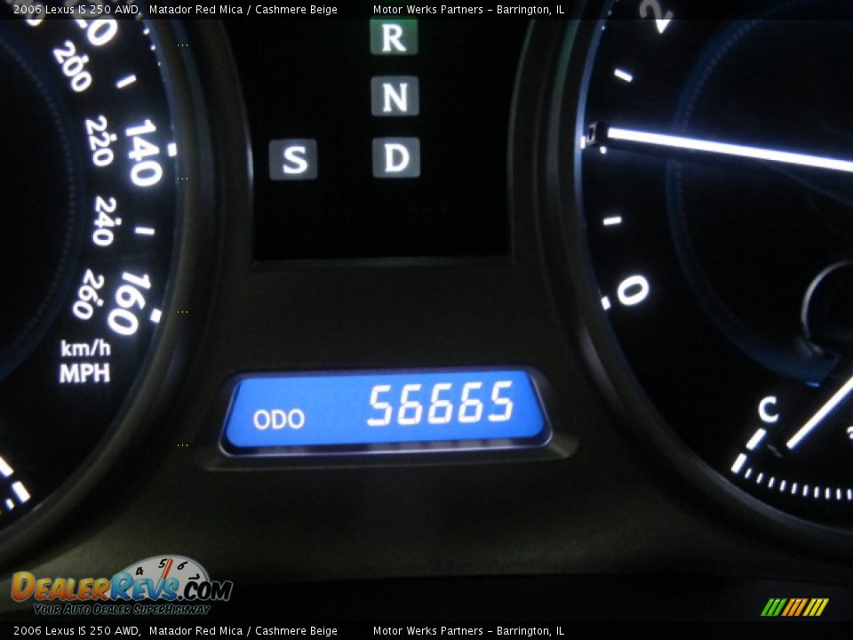 2006 Lexus IS 250 AWD Matador Red Mica / Cashmere Beige Photo #28