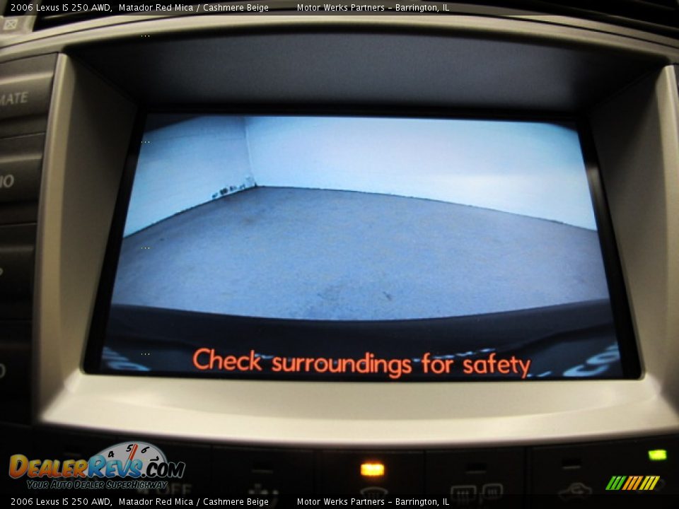 2006 Lexus IS 250 AWD Matador Red Mica / Cashmere Beige Photo #31