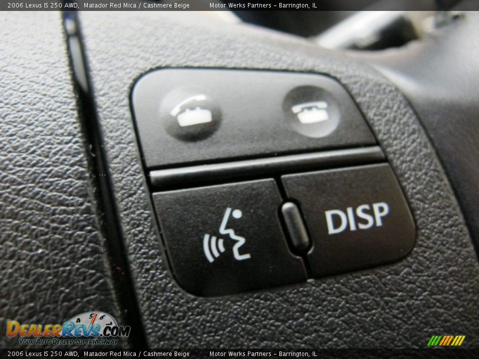 2006 Lexus IS 250 AWD Matador Red Mica / Cashmere Beige Photo #34