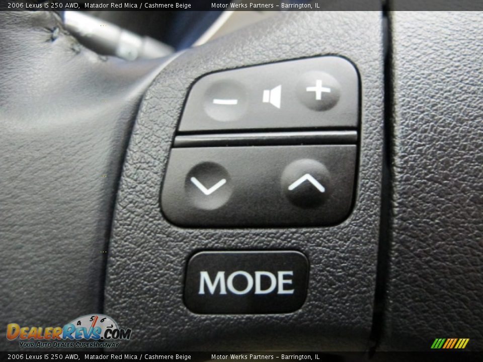 2006 Lexus IS 250 AWD Matador Red Mica / Cashmere Beige Photo #35