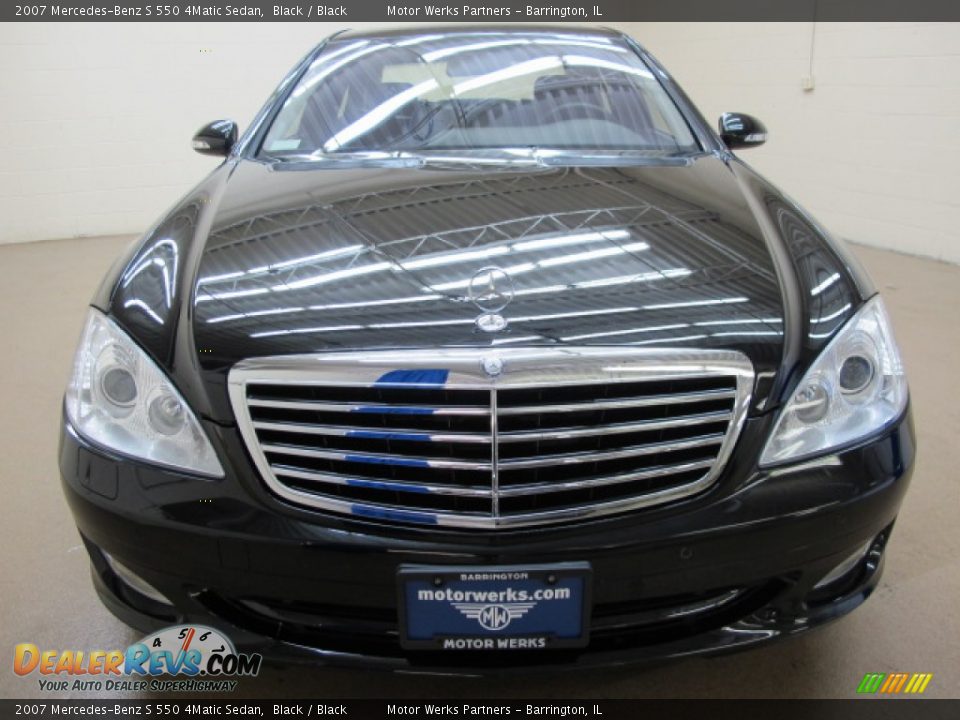 2007 Mercedes-Benz S 550 4Matic Sedan Black / Black Photo #2