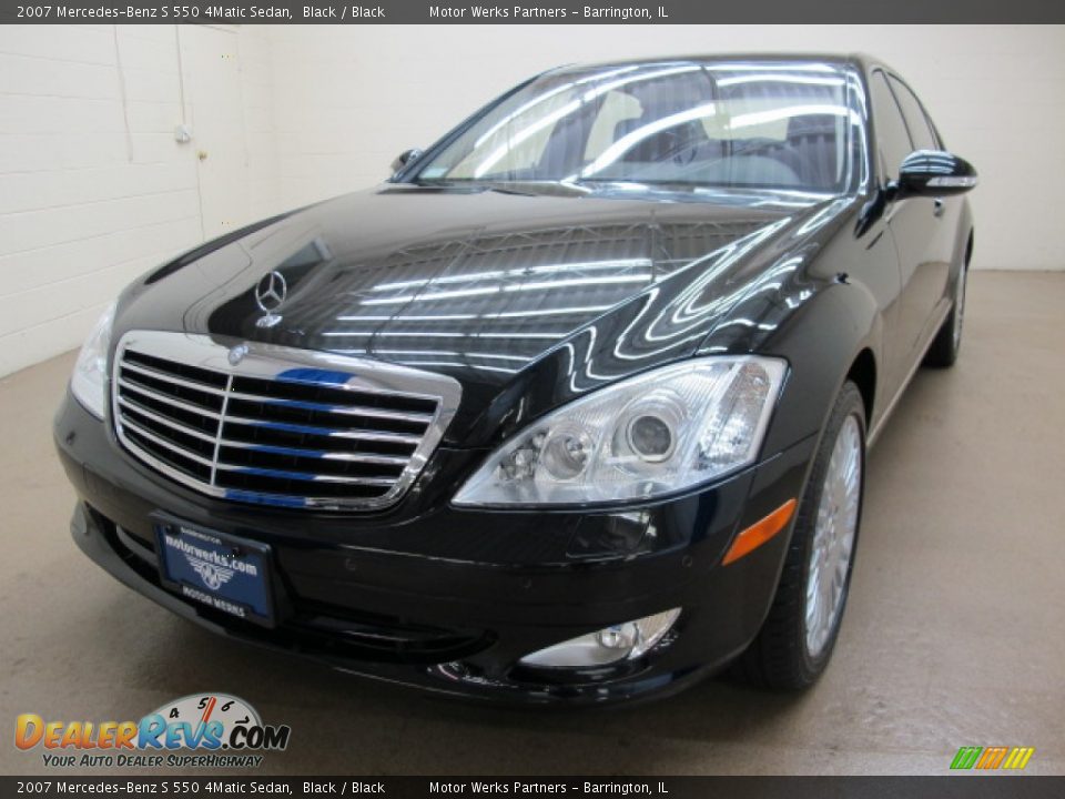 2007 Mercedes-Benz S 550 4Matic Sedan Black / Black Photo #4