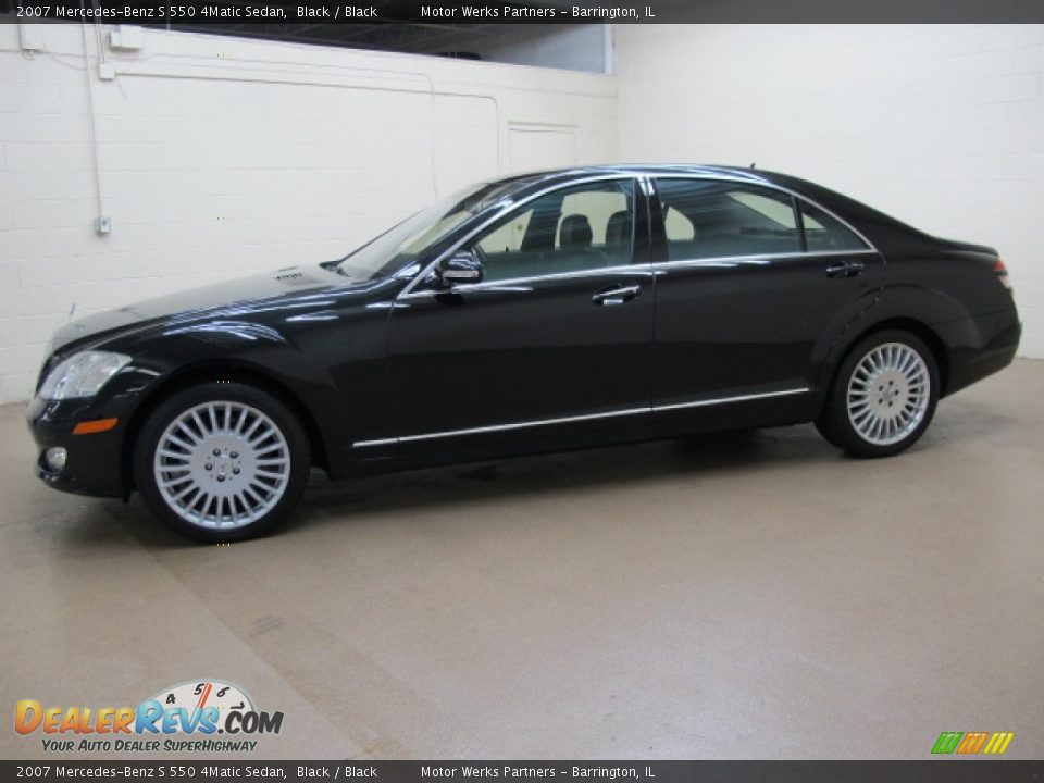 2007 Mercedes-Benz S 550 4Matic Sedan Black / Black Photo #5
